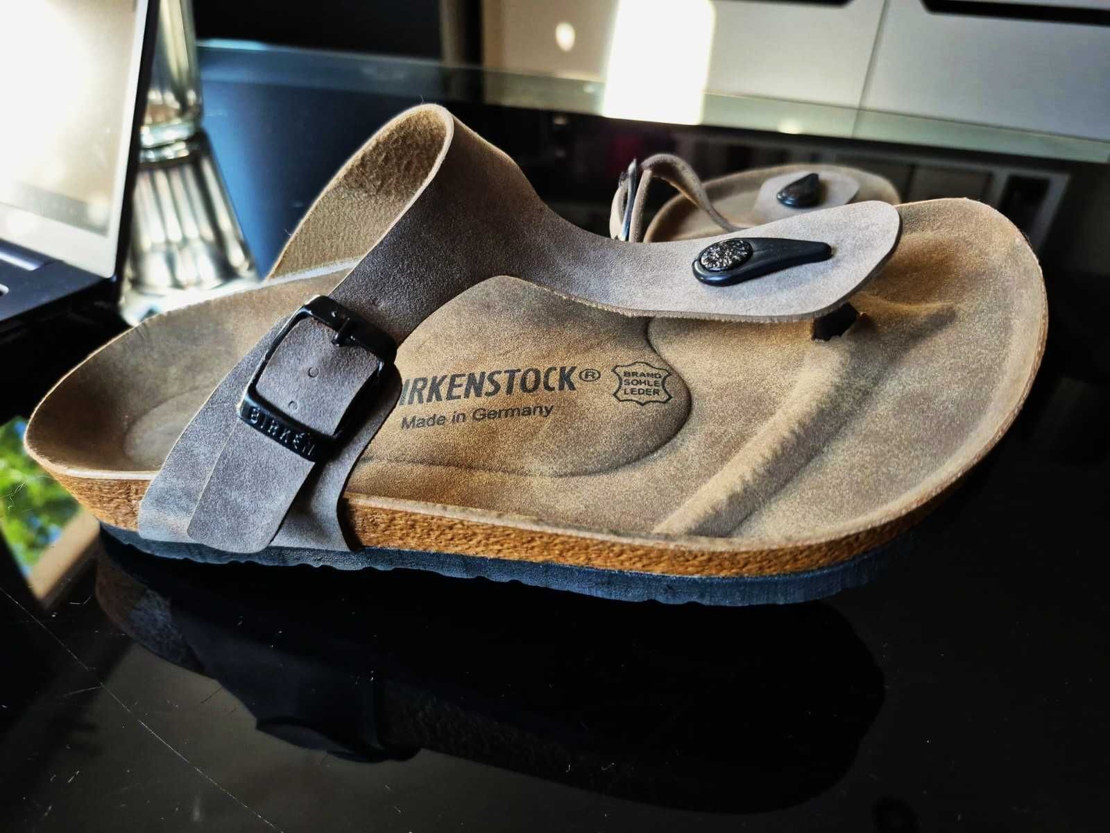 Birkenstock Arizona/Gizeh Nowe Damskie Skórzane Klapki/Japonki 39