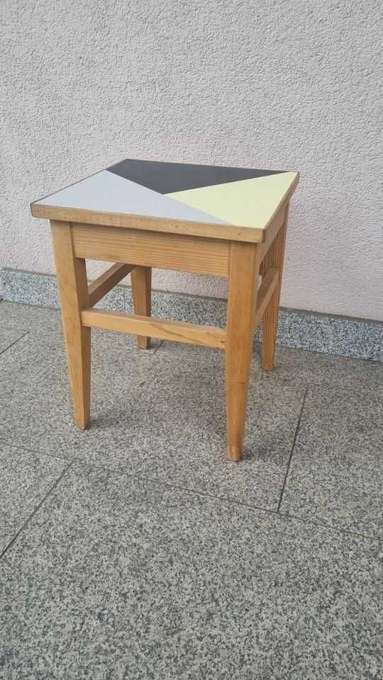 Taboret zydel kwietnik Design PRL lata 60 Czechosłowacja
