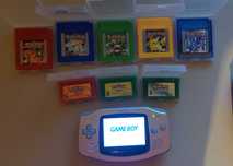 Gameboy Advance LCD IPS + Coleção Pokémon + Bolsa