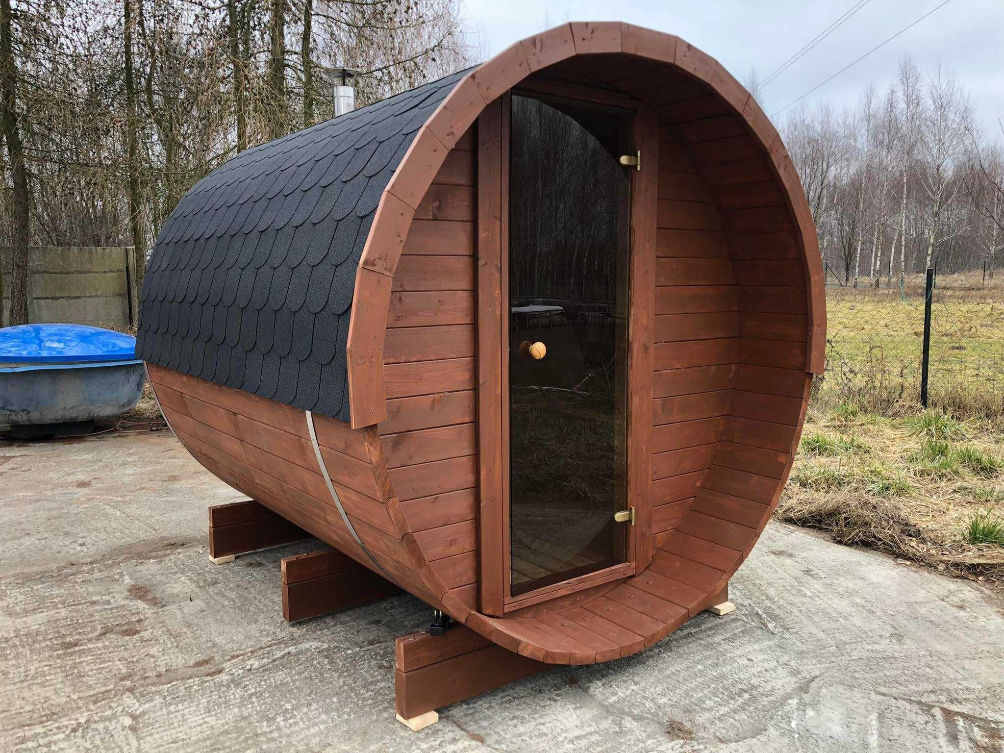 Sauna Ogrodowa 2,5 m x 2,2 m Cały komplet Piec +akcesoria Raty Leasing