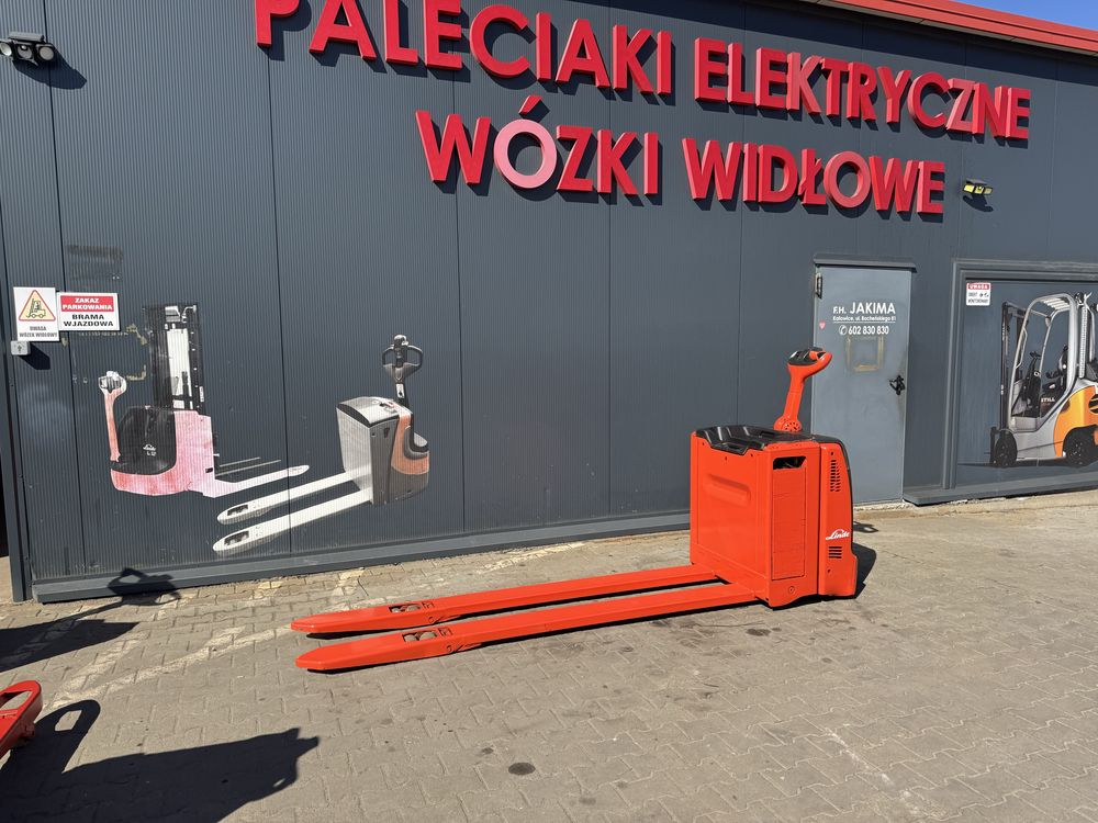 Paleciak elektryczny Linde 3000 kg widły 240 cm 3000 kg 2017 r