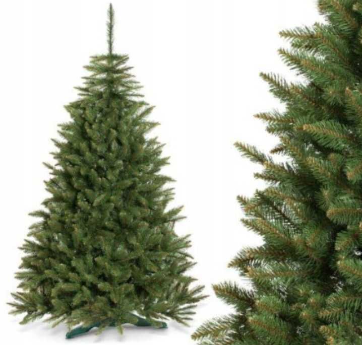 Choinka sztuczna ŚWIERK NATURALNY220cm gałązki jak żywe PREMIUM JAKOŚĆ