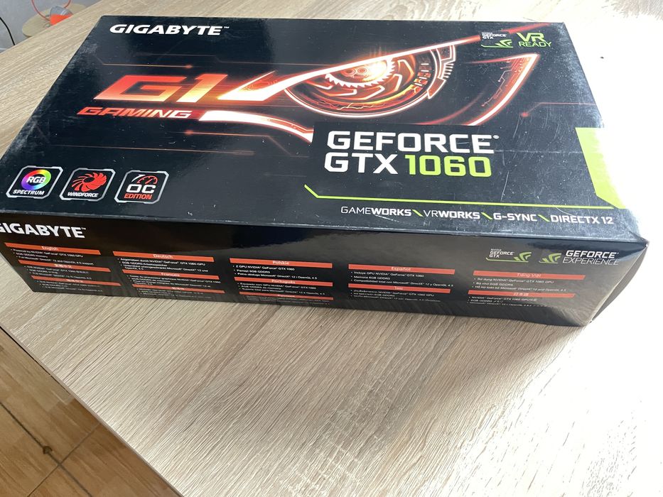 Відеокарта Gigabyte gtx1060 6 gb Gaming G1