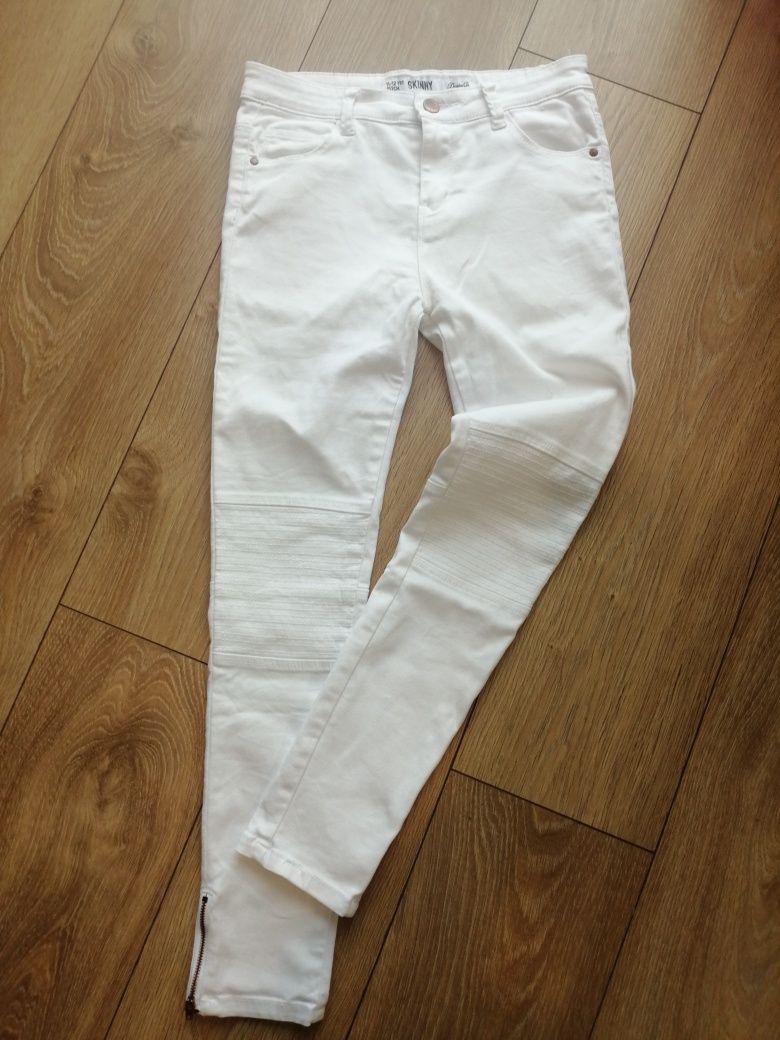 Spodnie białe 152cm 11/12 lat.