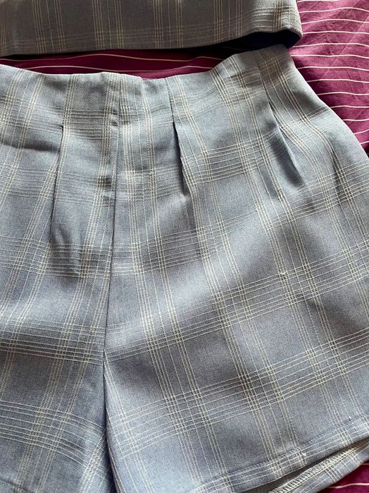 Conjunto calção top sem costas