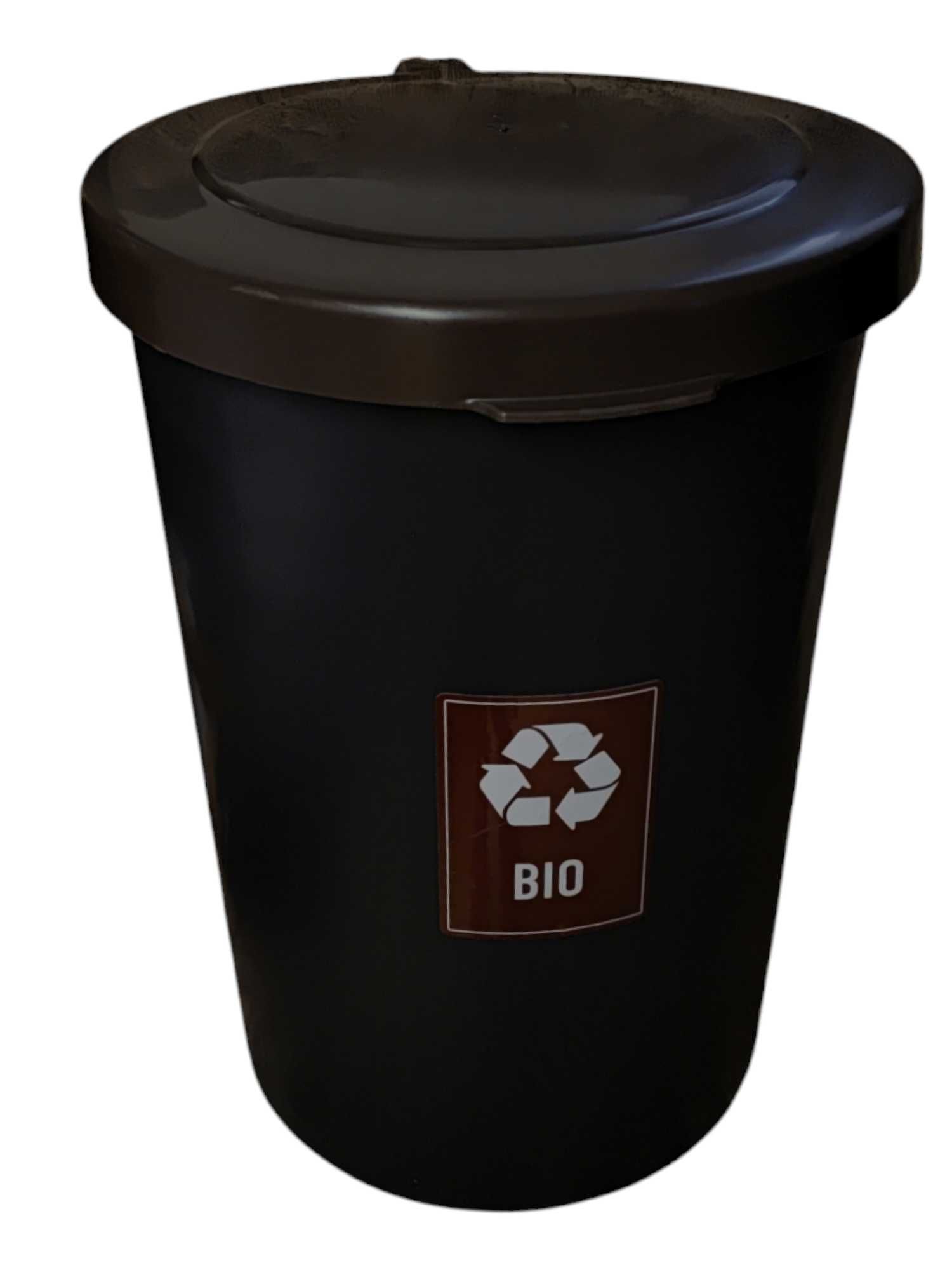 55l POJEMNIK PLASTIKOWY KOSZ brązowy do segregacji odpadów