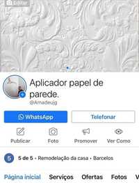 PAPEL De PAREDE.Aplicador papel de parede.