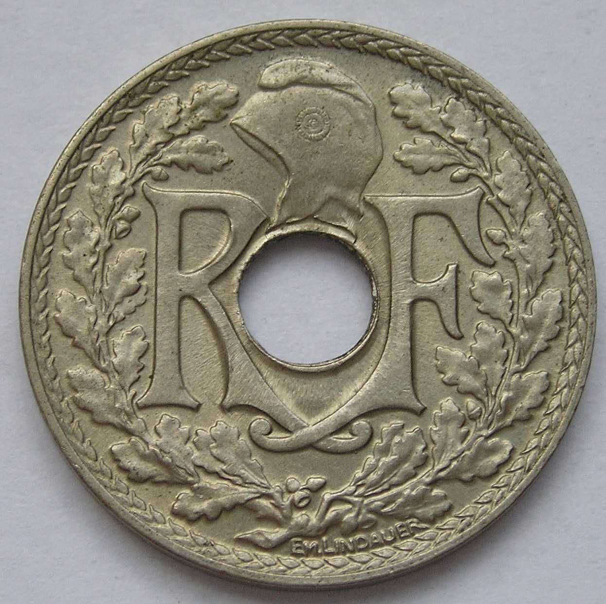 Francja 10 centimes 1939 - stan 1/2