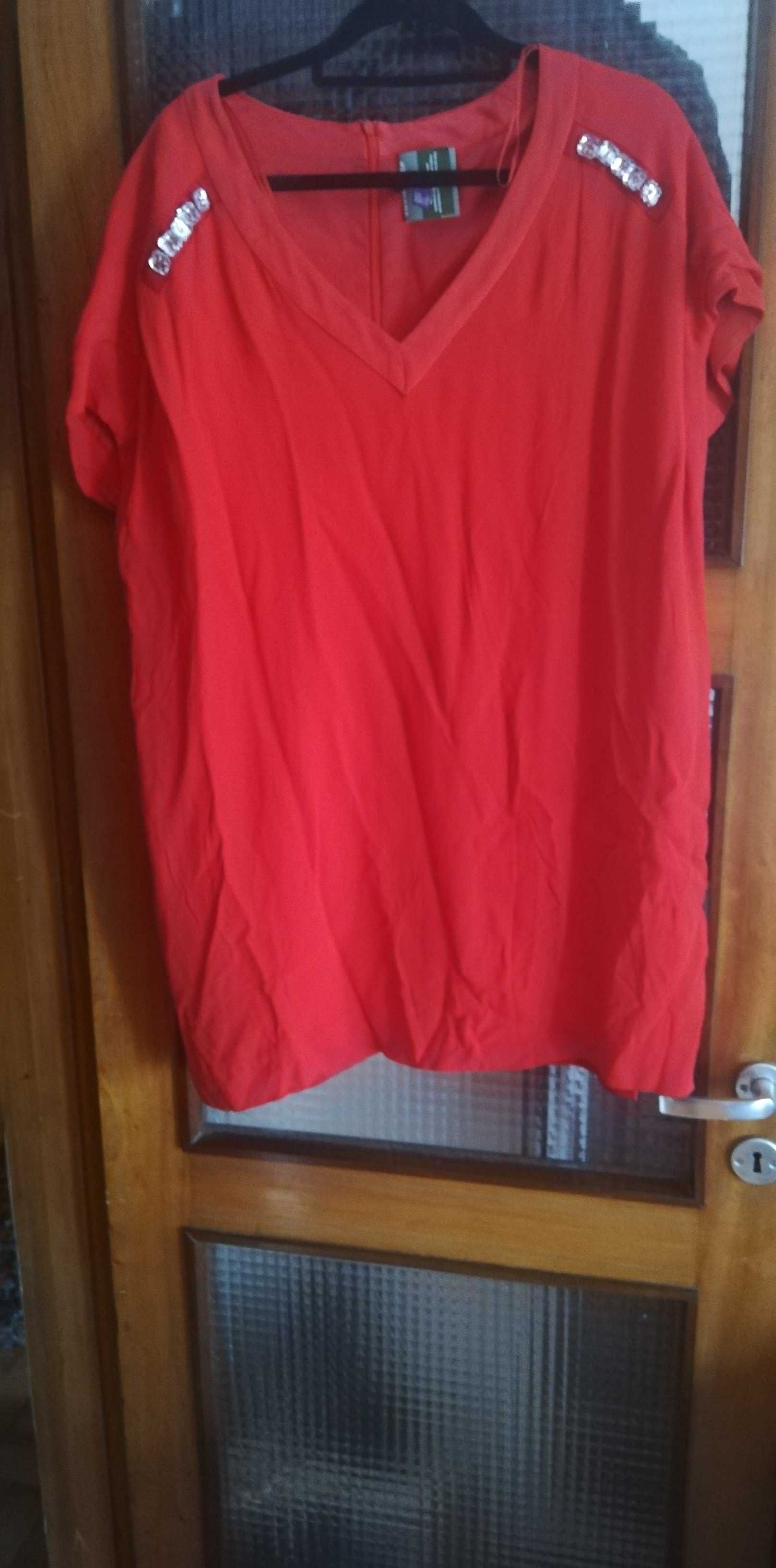 Vestido vermelho mango tamanho xl