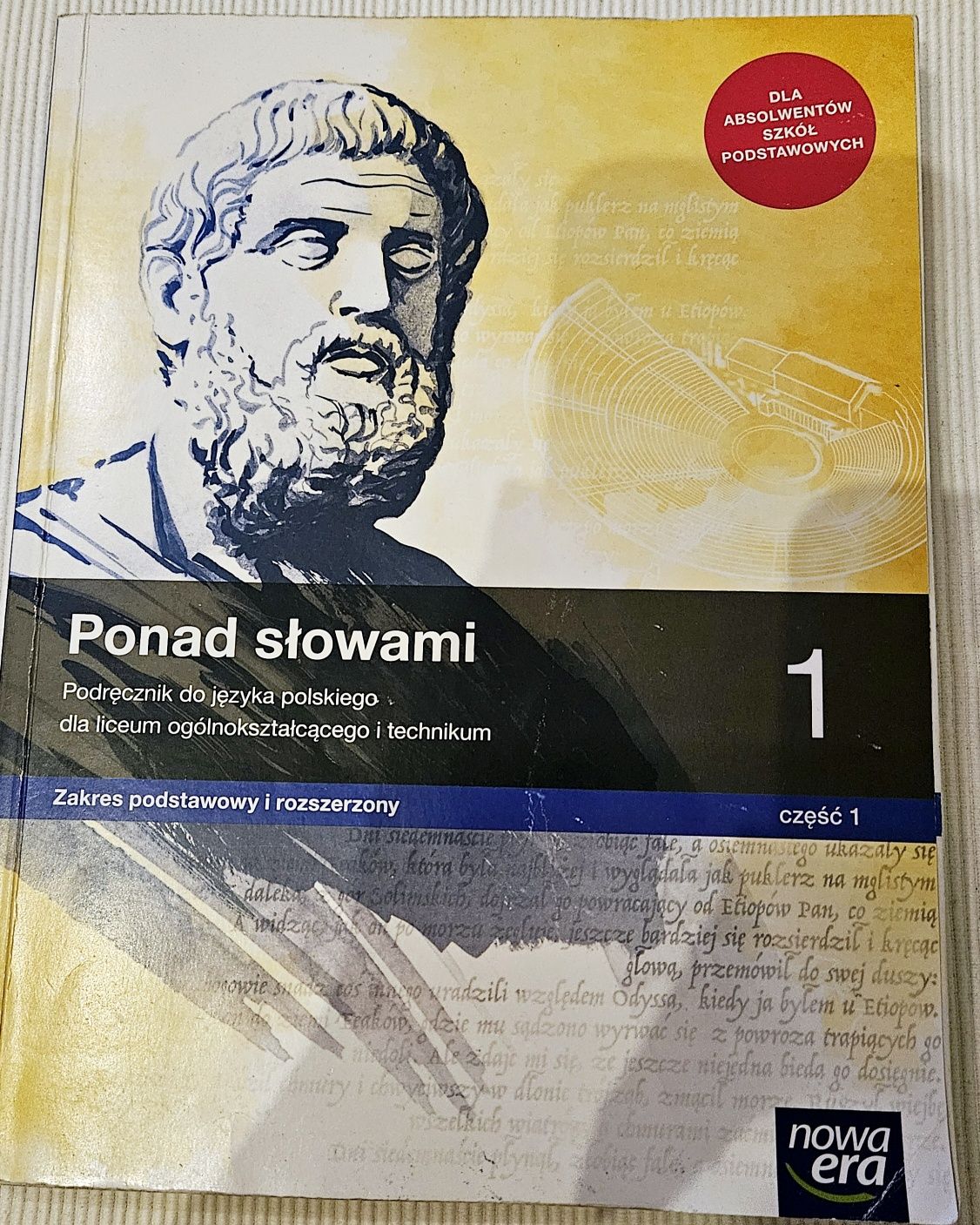 Ponad słowami 1 NOWA ERA, podręcznik do języka polskiego