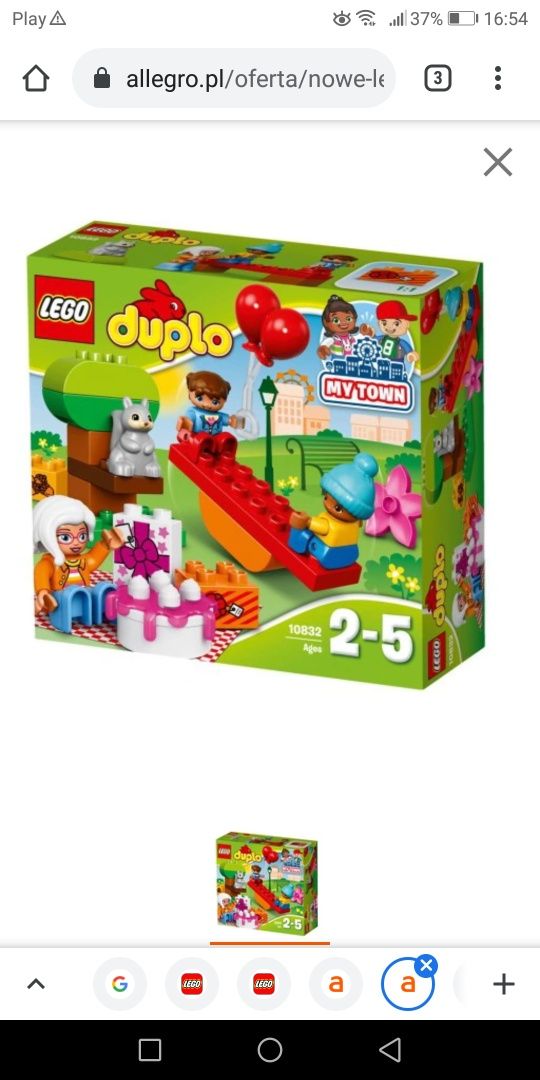 Klocki duplo, duża ilość, 9 zestawów