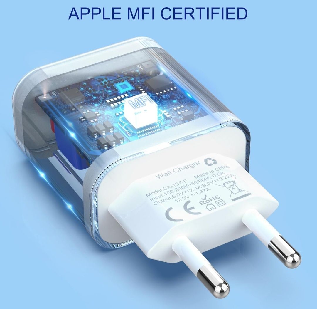 2szt 25W USB C iPhone szybka ładowarka i kabel do ładowania iPhone