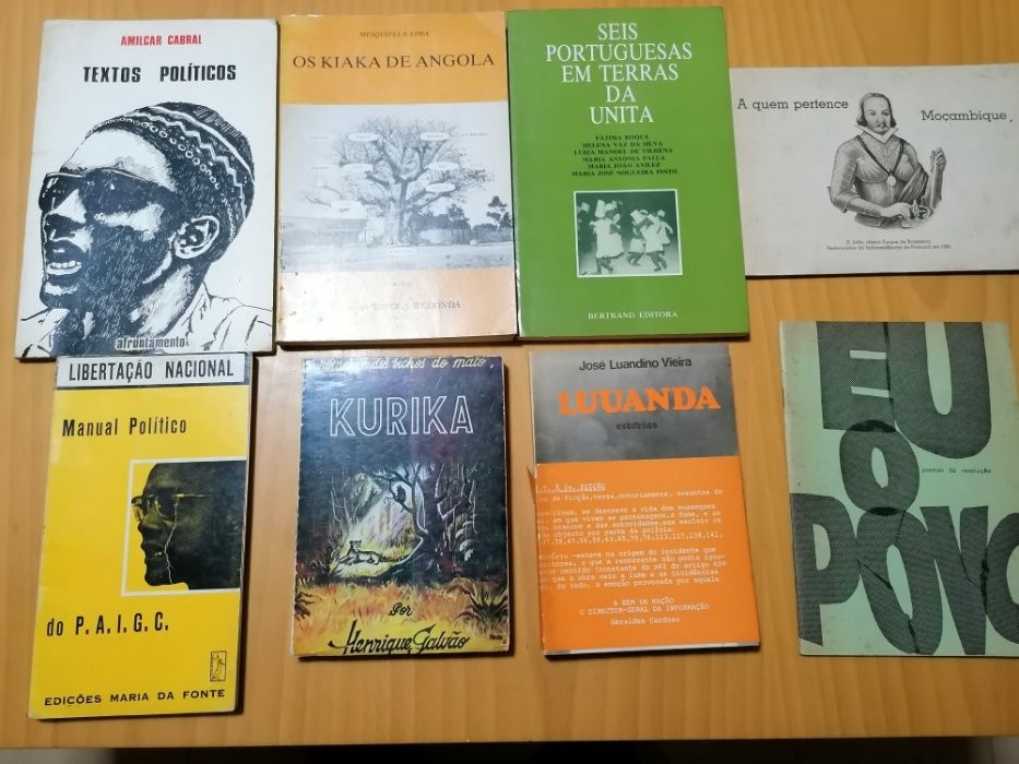Livros Angola/Moçambique/Guiné/Cabo Verde (vários preços)