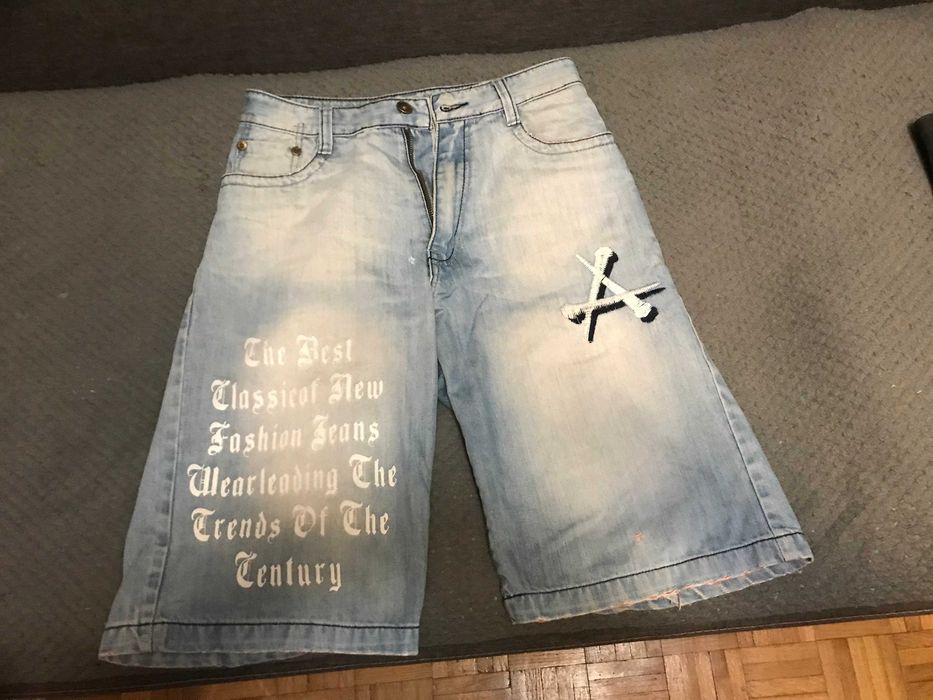 Spodenki krótke jeansowe męskie baggy Ambiguous