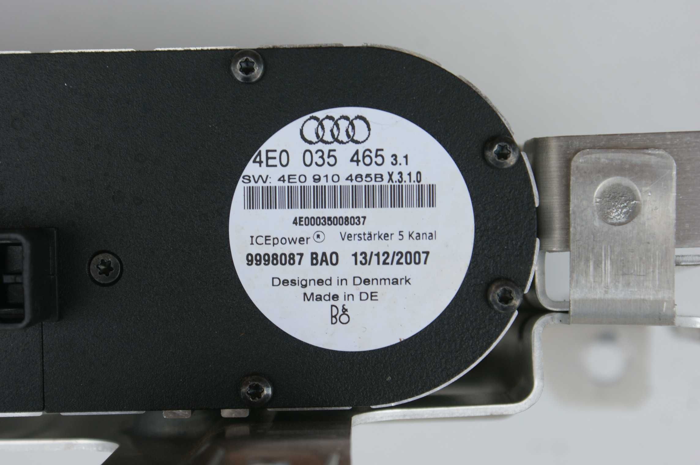 Audi A8 S8 D3 Wzmacniacz Muzyczny Bang Olufsen B&O Ice Power