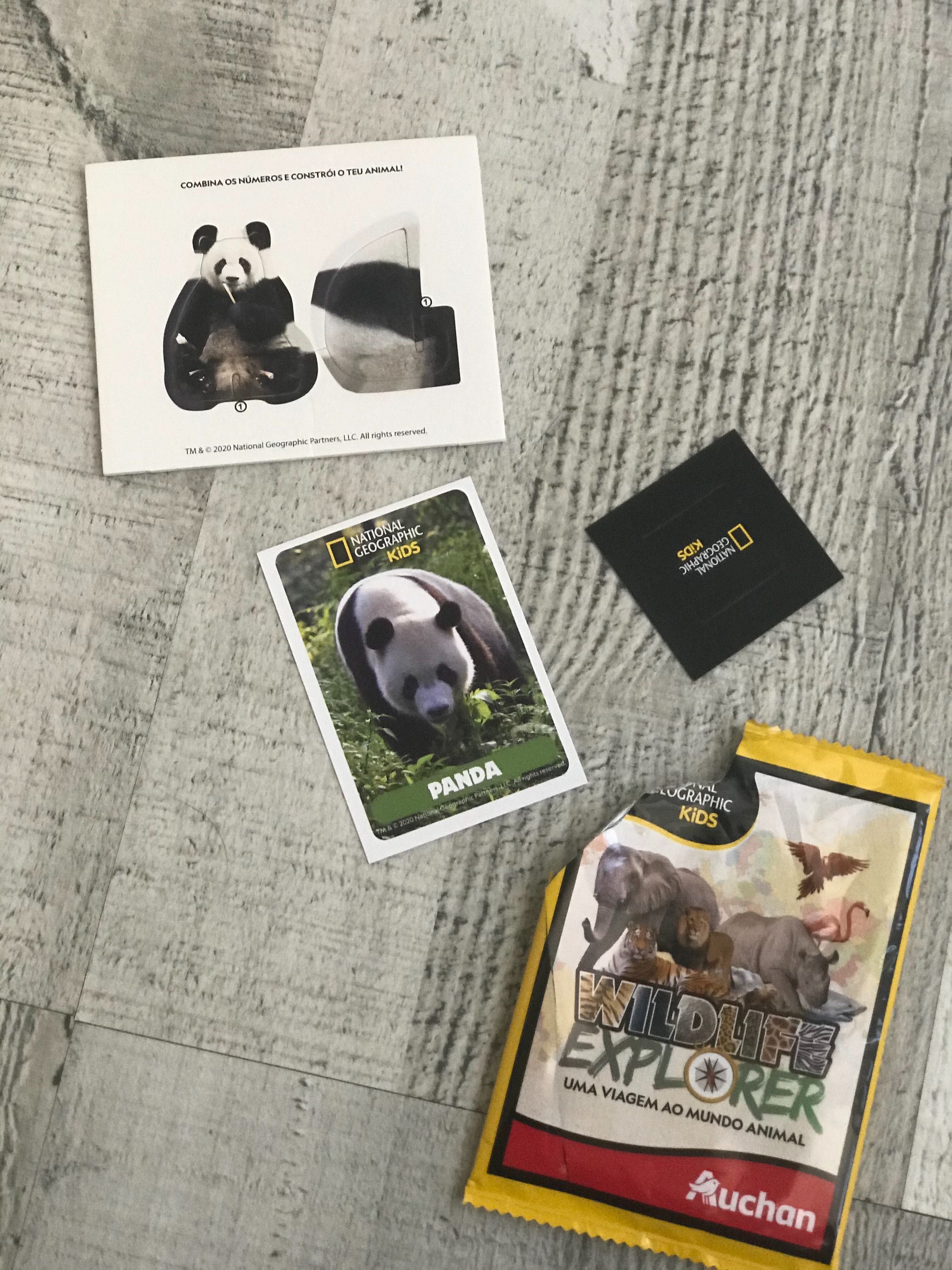 Cromos Auchan Wildlife Explorer Panda