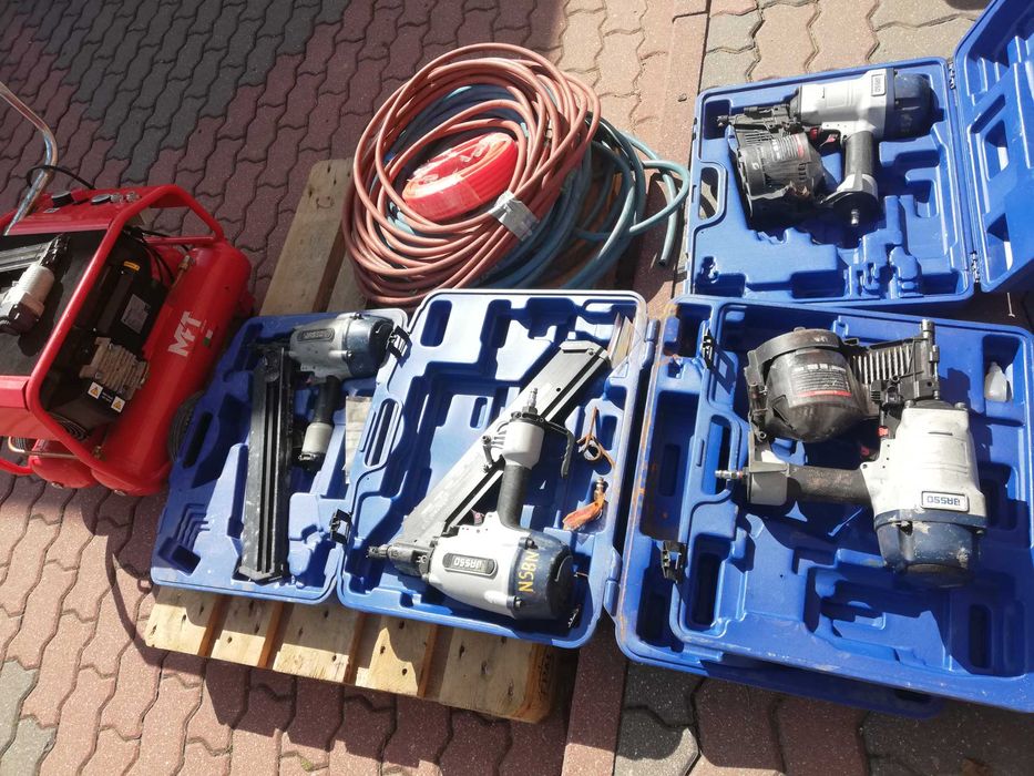 Sprezarka profesjonalna bezolejowa MFT 10 Bar + 6szt gwozdziarek