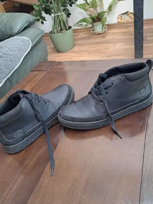 Buty chłopięce Skechers - junior direct pulse czarne