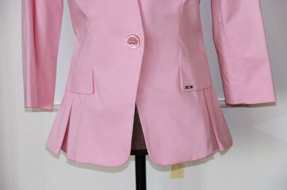 SIMPLE Różowa marynarka żakiet bluzka koszula 34 XS 36 S różowy