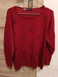 Czerwona bluzka sweter XL/2XL
