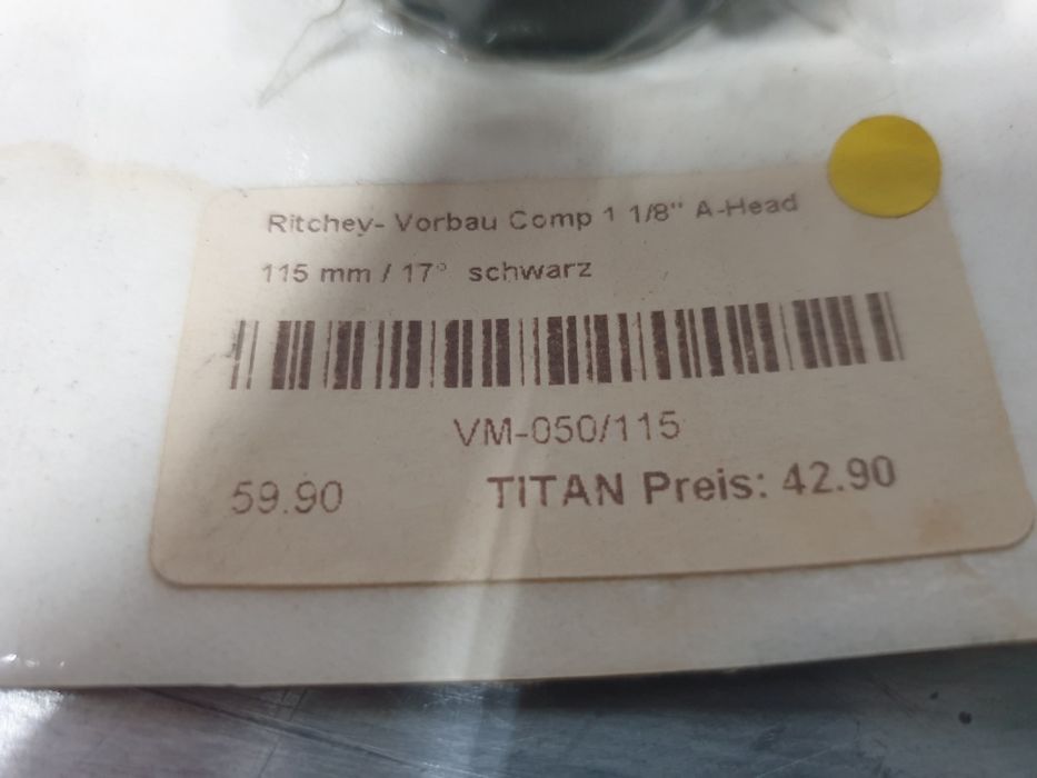 NOS Nowy mostek wspornik Ritchey dł 115mm, ahead 1,1/8 cala