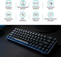 RK ROYAL KLUDGE RK68 Teclado mecânico sem fios 65%