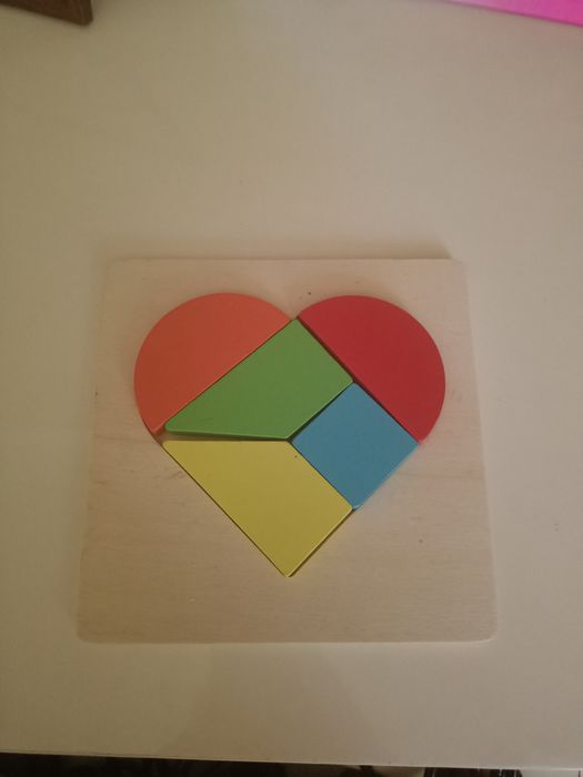 Деревянный геометрические пазл фигуры дерево..