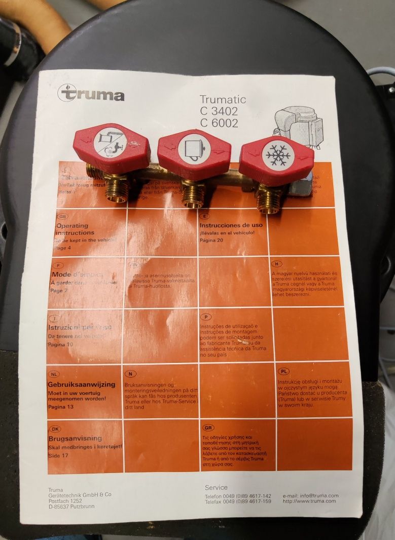 Ogrzewanie gazowe bojler TRUMA TRUMATIC C 3402 komple camper przyczepa