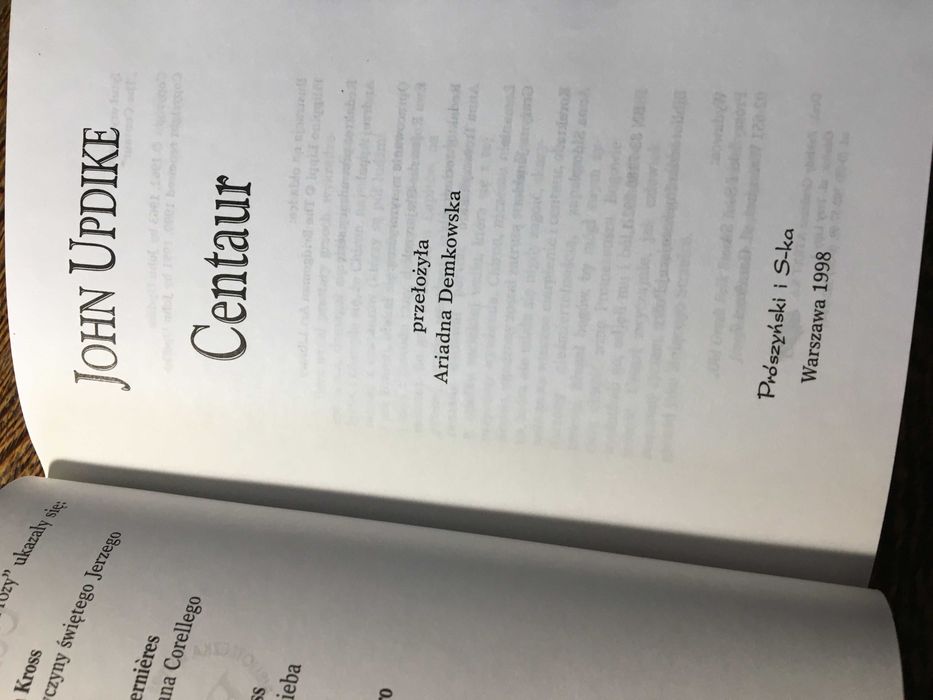 Książka "Centaur" John Updike