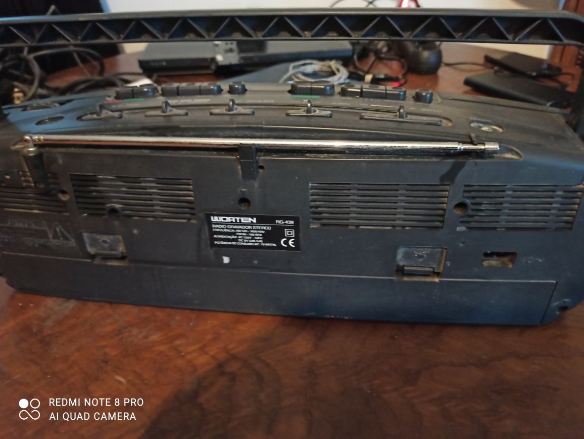 Radio cassete leitor