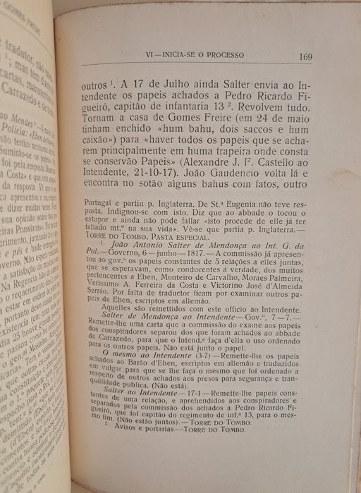 Livro de Raul Brandão "1817 a Conspiração de Gomes Freire" PORTES GRÁT