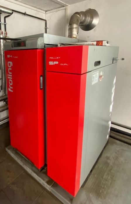 Piec froling sp dual pellet drzewo w jednym jak windhager duowin