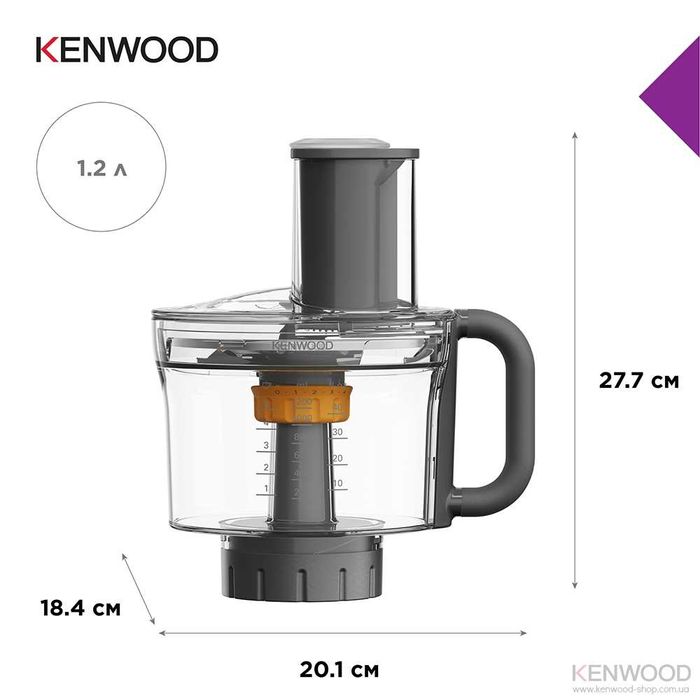 Насадка фуд-процесор KenwoodKAH65.000 (6дисків+ніж+наріз кубиками)дост
