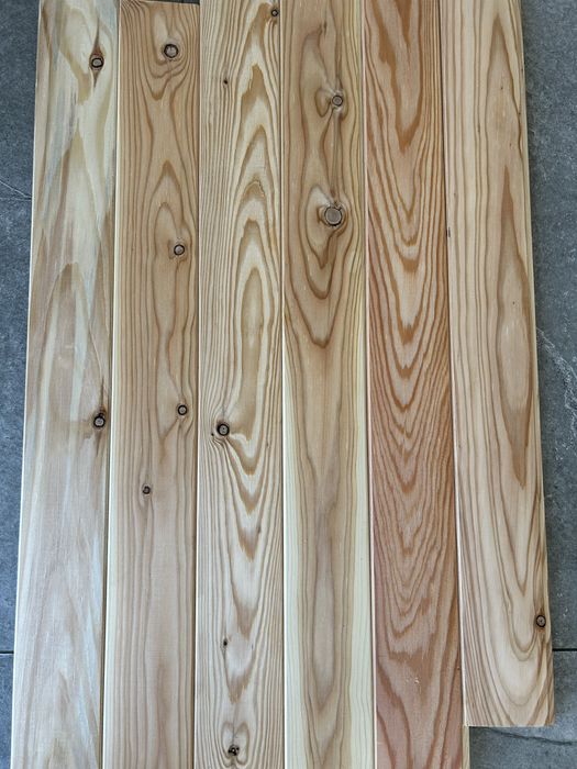 Boazeria podbitka modrzew, deska elewacyjna pióro wpust 15x100