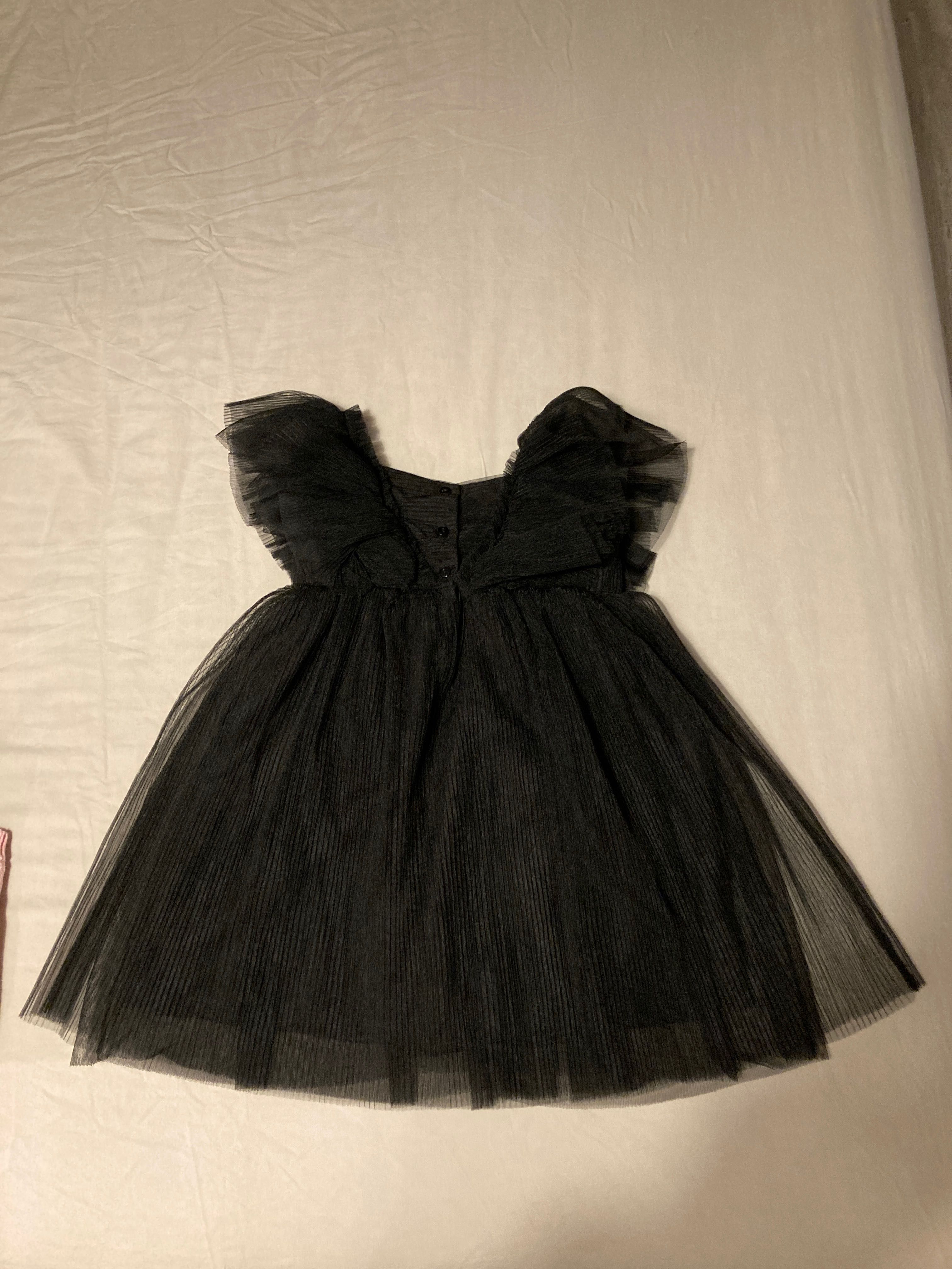 Sukienka tiulowa, H&M, rozmiar 92, czarna
