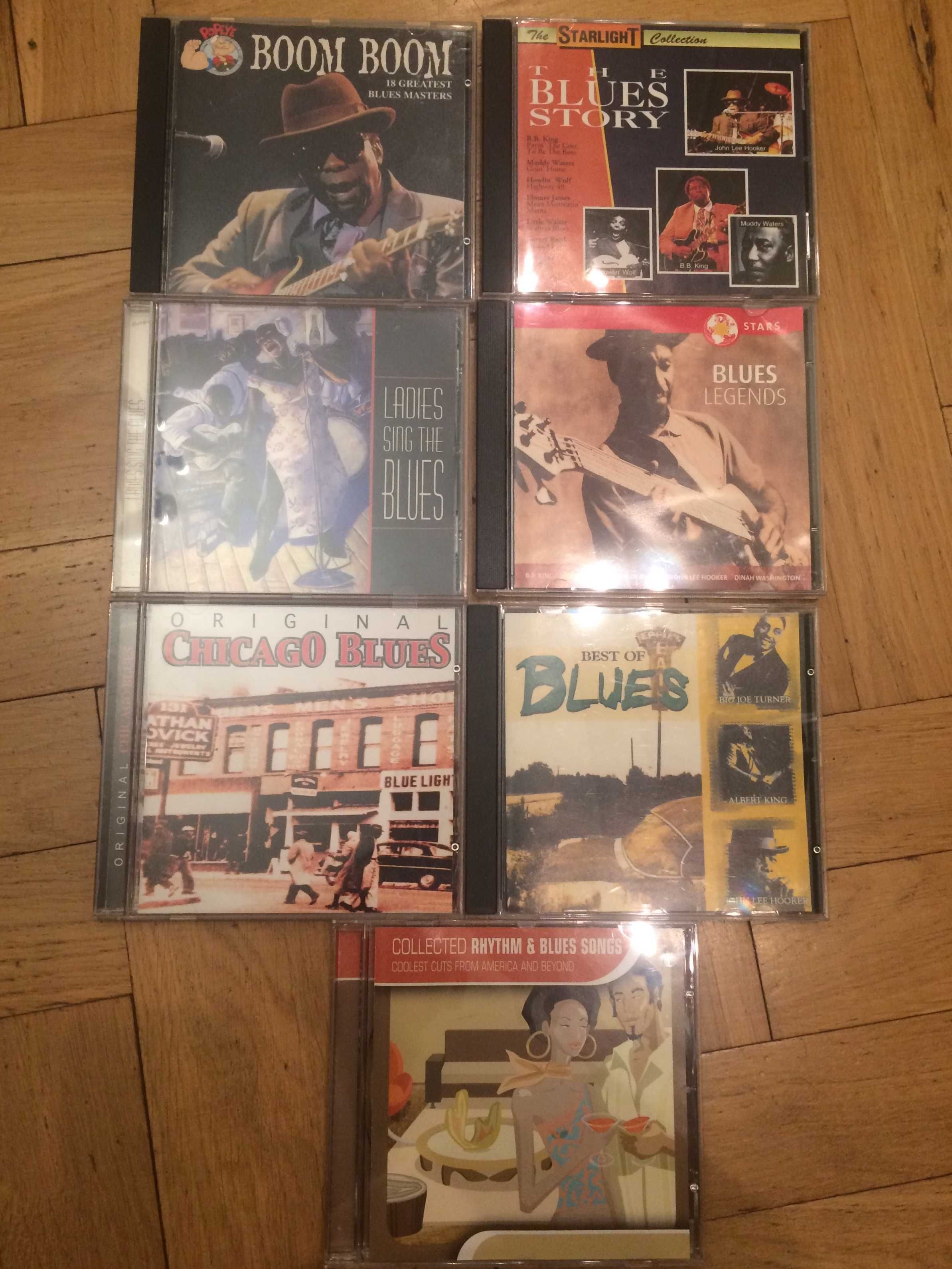 Zestaw 7 CD blues wyprzedaz Hooker BB King Charles Fitzgerald