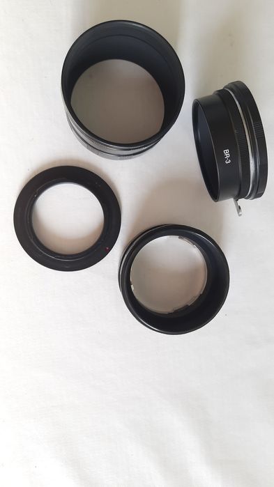 Adaptador Nikon BR-3 e tubos de macro