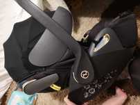Cybex cloud rozkladany platinum by Jeremy Scott czarno złoty fotelik