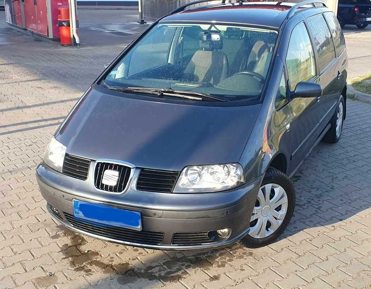 Seat ALHAMBRA 7 osobowy 2008 rok klima ważne opłaty 1,9 diesel