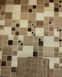 Dekor mosa cream inserto geo squares mat 25x40 cersanit