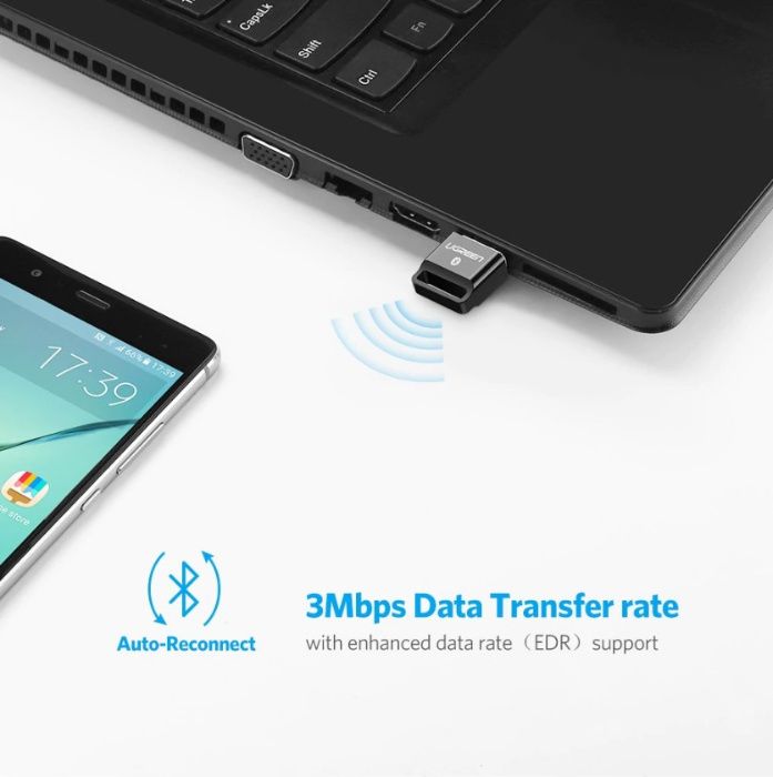 Ugreen Беспроводной USB Bluetooth 4.0 aptx Адаптер Dongle PC Windows