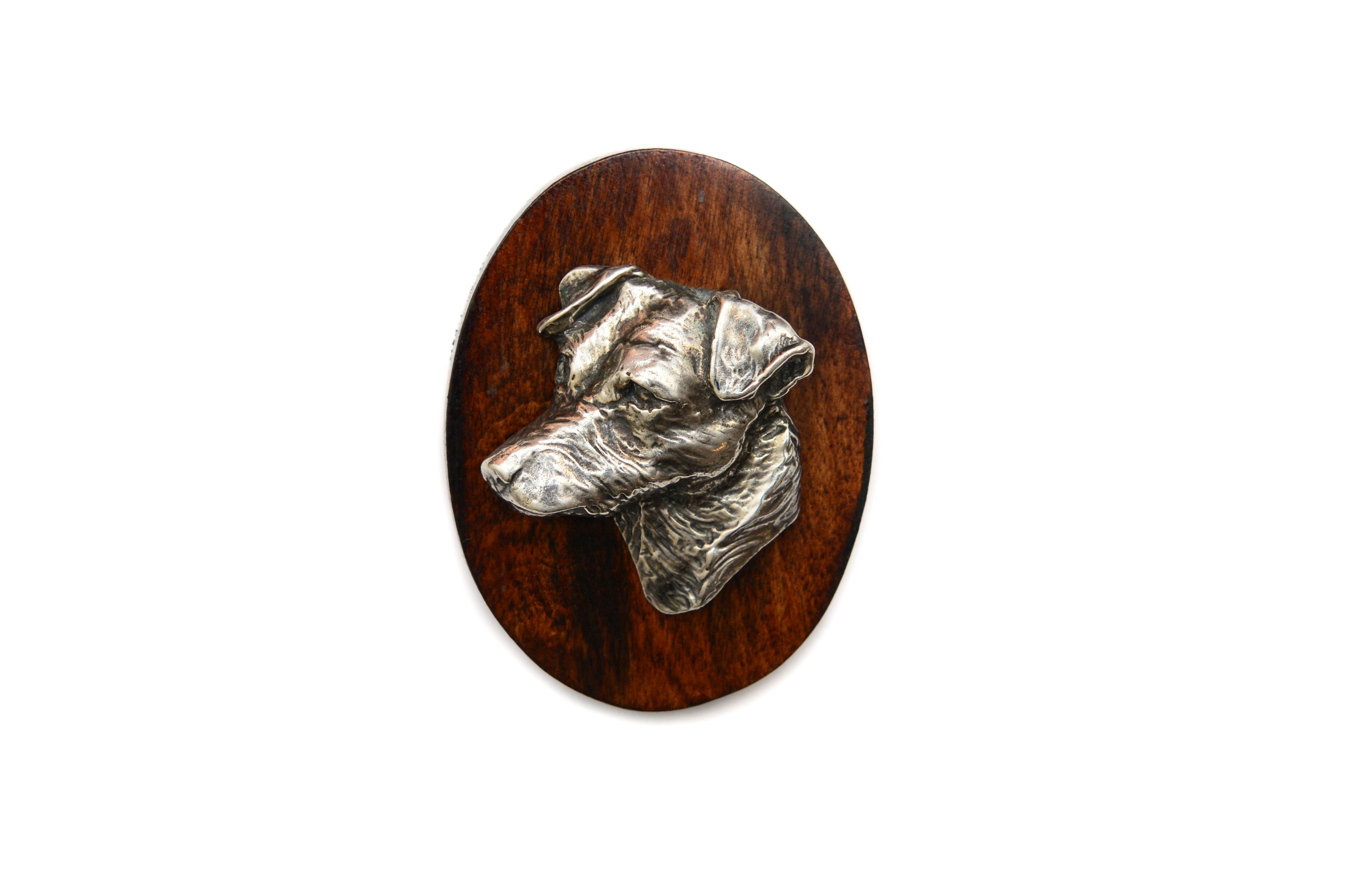 Jack Russell Terrier broszka clipring drewniany Art-Dog