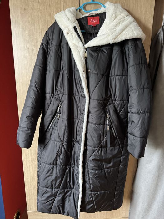 Długa, ciepła kurtka zimowa