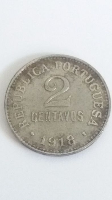 Moeda 2 Centavos 1918 em Ferro - RARA