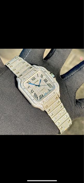 Cartier santos iced out