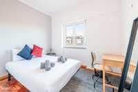 452810 - Quarto com cama de casal em apartamento com 3 quartos