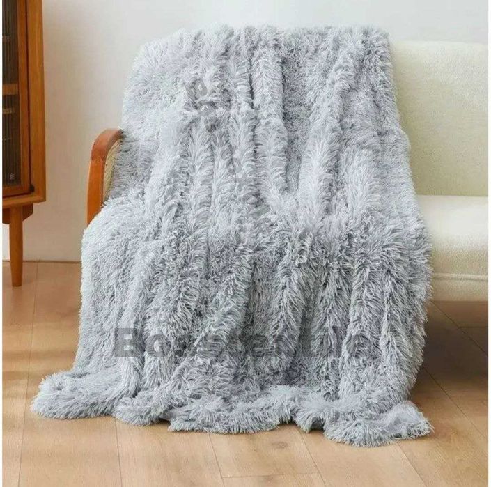 Плед Травка/Пушистый Плед-покрывало/Покривало травка/ 220x240 см