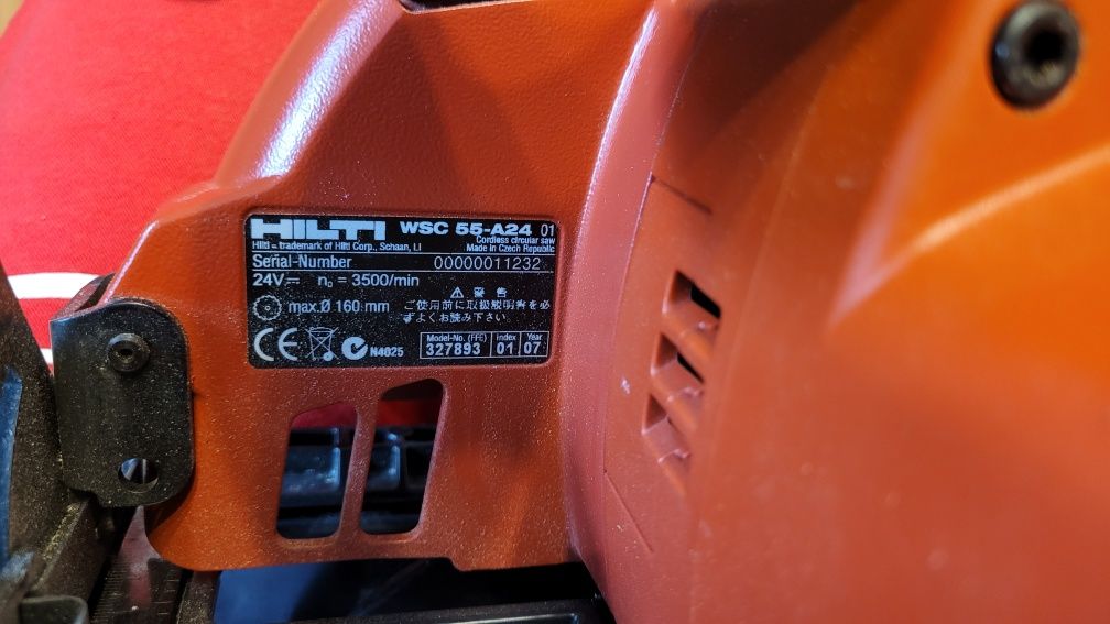 HILTI WSC 55-A24 pilarka piła