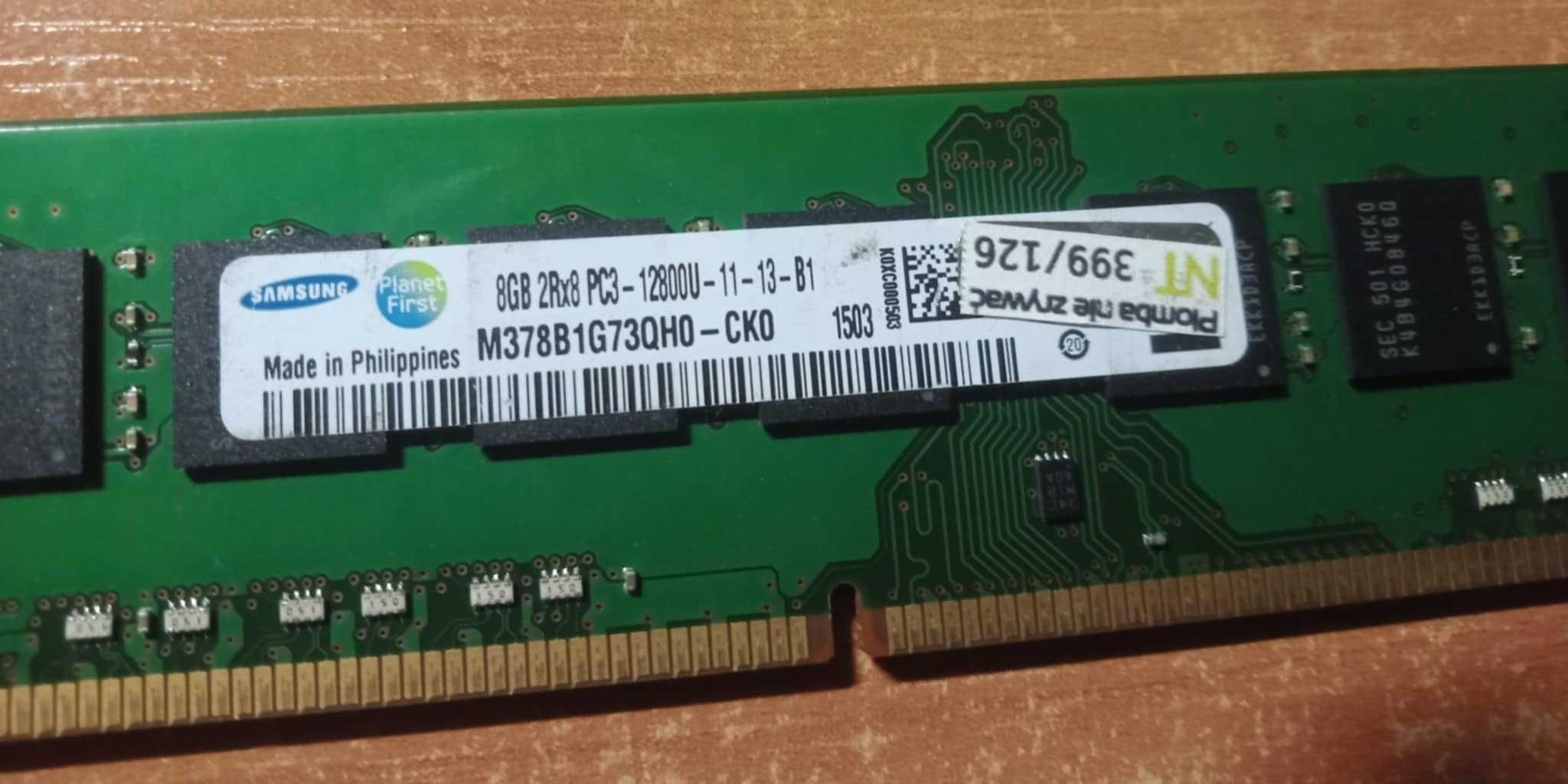 RAM Samsung DDR3 2Rx8GB - [16gGB] PC3 12800U 1600MHz