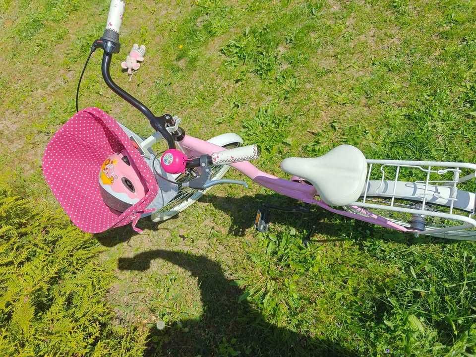 Rower rowerek klasyczny miejski dla dziewczynki dziewczęcy 24` różowy